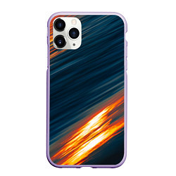 Чехол iPhone 11 Pro матовый Раскаленная гладь, цвет: 3D-светло-сиреневый