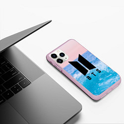 Чехол iPhone 11 Pro матовый BTS Sea, цвет: 3D-розовый — фото 2