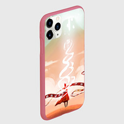 Чехол iPhone 11 Pro матовый Великое приключение - Journey, цвет: 3D-малиновый — фото 2