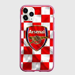 Чехол iPhone 11 Pro матовый ФК Арсенал Шах и Мат, цвет: 3D-малиновый