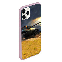 Чехол iPhone 11 Pro матовый Танк Е100, цвет: 3D-розовый — фото 2