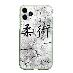 Чехол iPhone 11 Pro матовый Джиу-Джитсу : Потресканная земля, цвет: 3D-салатовый