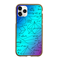 Чехол iPhone 11 Pro матовый Неоновая формула, цвет: 3D-коричневый