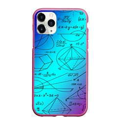 Чехол iPhone 11 Pro матовый Неоновая формула, цвет: 3D-малиновый