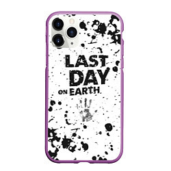 Чехол iPhone 11 Pro матовый The last of us - краска, цвет: 3D-фиолетовый