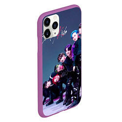 Чехол iPhone 11 Pro матовый Stray Kids K Idols, цвет: 3D-фиолетовый — фото 2