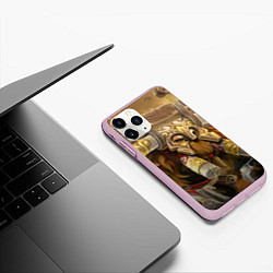 Чехол iPhone 11 Pro матовый Earthshaker art, цвет: 3D-розовый — фото 2