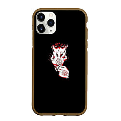 Чехол iPhone 11 Pro матовый Рой Мустанг Стальной алхимик, цвет: 3D-коричневый