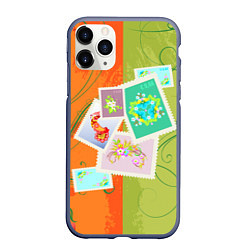 Чехол iPhone 11 Pro матовый Марки, цвет: 3D-серый