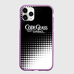 Чехол iPhone 11 Pro матовый Code geass Абстракция, цвет: 3D-фиолетовый
