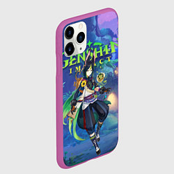 Чехол iPhone 11 Pro матовый Тигнари Genshin Impact, цвет: 3D-фиолетовый — фото 2