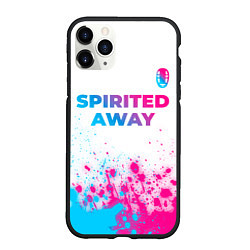 Чехол iPhone 11 Pro матовый Spirited Away neon gradient style: символ сверху, цвет: 3D-черный