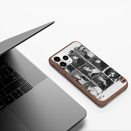 Чехол iPhone 11 Pro матовый Go Live Stray Kids / 3D-Коричневый – фото 3