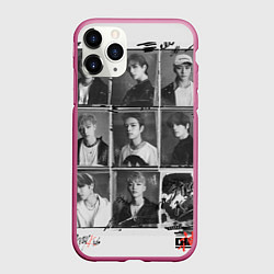 Чехол iPhone 11 Pro матовый Go Live Stray Kids, цвет: 3D-малиновый