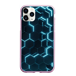 Чехол iPhone 11 Pro матовый Сияние сот, цвет: 3D-розовый