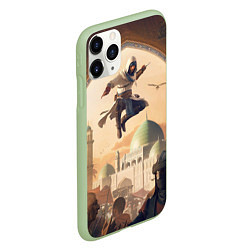 Чехол iPhone 11 Pro матовый Assassins Creed Mirage, цвет: 3D-салатовый — фото 2