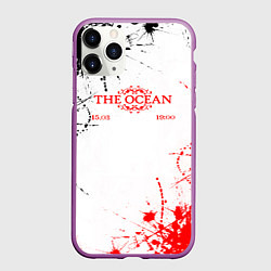 Чехол iPhone 11 Pro матовый Blue october - краска, цвет: 3D-фиолетовый