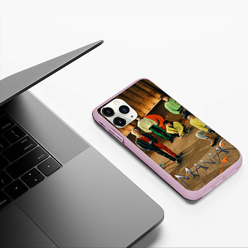 Чехол iPhone 11 Pro матовый Stray Kids Maniac / 3D-Розовый – фото 3