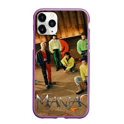 Чехол iPhone 11 Pro матовый Stray Kids Maniac, цвет: 3D-фиолетовый