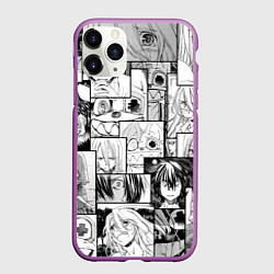 Чехол iPhone 11 Pro матовый Глейпнир паттерн, цвет: 3D-фиолетовый