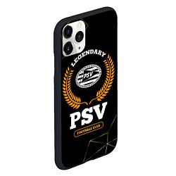 Чехол iPhone 11 Pro матовый Лого PSV и надпись legendary football club на темн, цвет: 3D-черный — фото 2