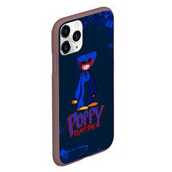 Чехол iPhone 11 Pro матовый Poppy Playtime - хагги, цвет: 3D-коричневый — фото 2