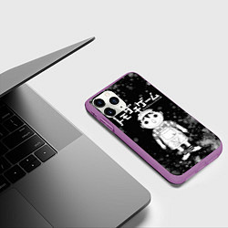 Чехол iPhone 11 Pro матовый Tomodachi Game, цвет: 3D-фиолетовый — фото 2
