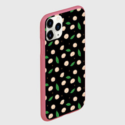 Чехол iPhone 11 Pro матовый Пельмени с лавровым листом и перцем, набор, цвет: 3D-малиновый — фото 2