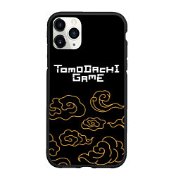 Чехол iPhone 11 Pro матовый Tomodachi Game anime clouds, цвет: 3D-черный