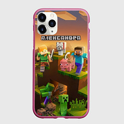 Чехол iPhone 11 Pro матовый Александра Minecraft