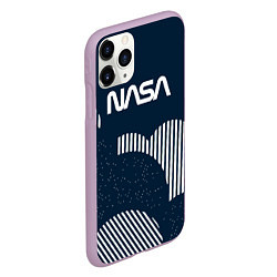 Чехол iPhone 11 Pro матовый Nasa облака, цвет: 3D-сиреневый — фото 2