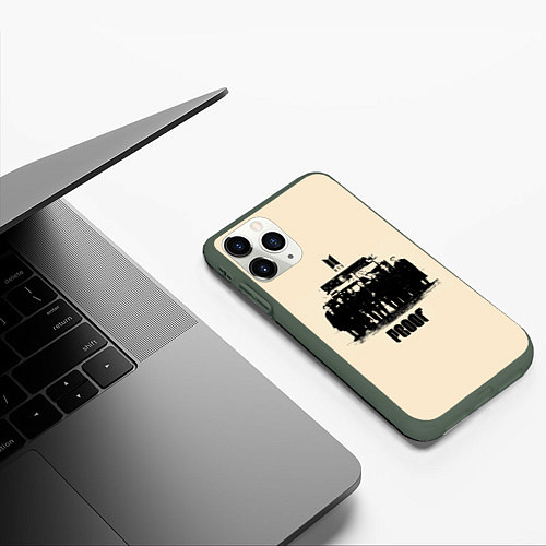 Чехол iPhone 11 Pro матовый BTS proof / 3D-Темно-зеленый – фото 3