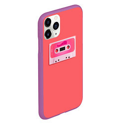 Чехол iPhone 11 Pro матовый BTS cassette, цвет: 3D-фиолетовый — фото 2