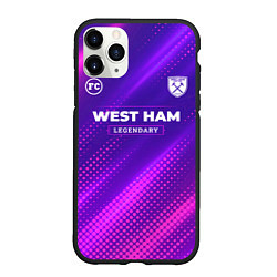 Чехол iPhone 11 Pro матовый West Ham legendary sport grunge