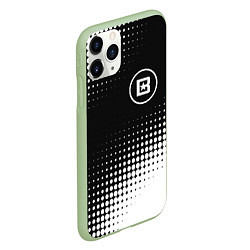 Чехол iPhone 11 Pro матовый Beastars белая абстракция кружочки, цвет: 3D-салатовый — фото 2