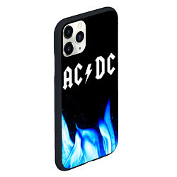 Чехол iPhone 11 Pro матовый AC DC blue fire, цвет: 3D-черный — фото 2