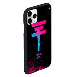 Чехол iPhone 11 Pro матовый Tokio Hotel - neon gradient, цвет: 3D-черный — фото 2