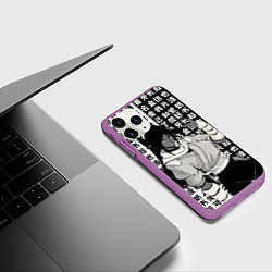 Чехол iPhone 11 Pro матовый Йоруичи Шихоин - Блич, цвет: 3D-фиолетовый — фото 2