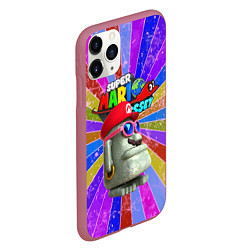 Чехол iPhone 11 Pro матовый Super Mario Odyssey - Nintendo - Video game, цвет: 3D-малиновый — фото 2