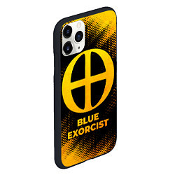 Чехол iPhone 11 Pro матовый Blue Exorcist - gold gradient, цвет: 3D-черный — фото 2