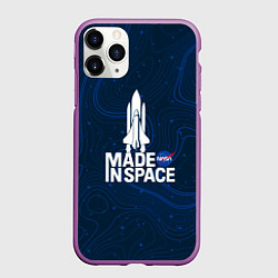 Чехол iPhone 11 Pro матовый Nasa звёзды, цвет: 3D-фиолетовый