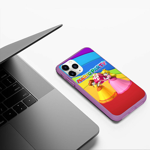 Чехол iPhone 11 Pro матовый Mario Party - Nintendo / 3D-Фиолетовый – фото 3