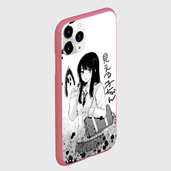 Чехол iPhone 11 Pro матовый Красотка Мико арт, цвет: 3D-малиновый — фото 2