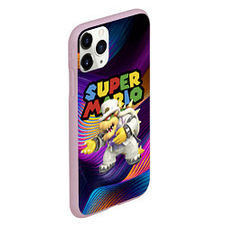 Чехол iPhone 11 Pro матовый Super Mario - Bowser - Nintendo, цвет: 3D-розовый — фото 2