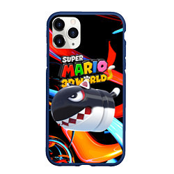 Чехол iPhone 11 Pro матовый Cat Bullet Bill - Super mario 3D World - Nintendo, цвет: 3D-тёмно-синий