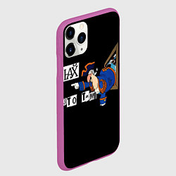 Чехол iPhone 11 Pro матовый Остров сокровищ, нафиг это там мем, цвет: 3D-фиолетовый — фото 2