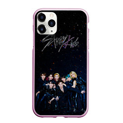 Чехол iPhone 11 Pro матовый Stray Kids boy band, цвет: 3D-розовый