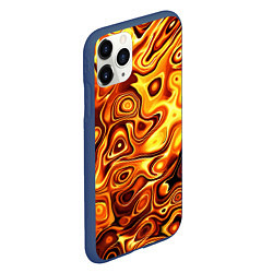 Чехол iPhone 11 Pro матовый Авангардный красочный паттерн, цвет: 3D-тёмно-синий — фото 2