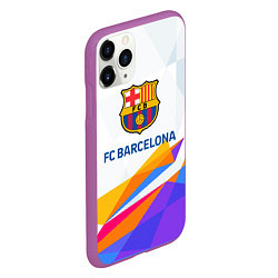 Чехол iPhone 11 Pro матовый Barcelona цветные геометрии, цвет: 3D-фиолетовый — фото 2