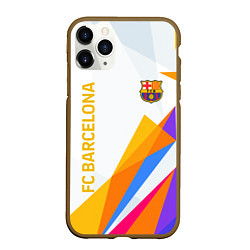 Чехол iPhone 11 Pro матовый Barcelona абстракция цветные геометрии, цвет: 3D-коричневый